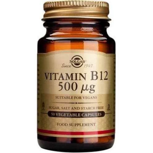 SOLGAR Vitamín B12 500 mkg, 50 kapslí